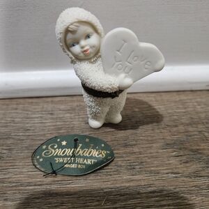 Small Vintage Department 56 'Sweet Heart' Hinged Box